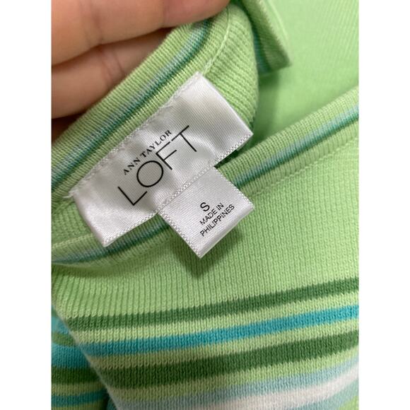 Loft Top Womens Small Retro 90's Y2K Halter Feminine Minimalist Stretchy Gorp - Picture 5 of 6